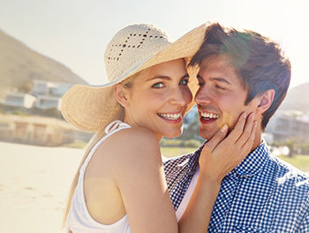 couple on their first holiday together