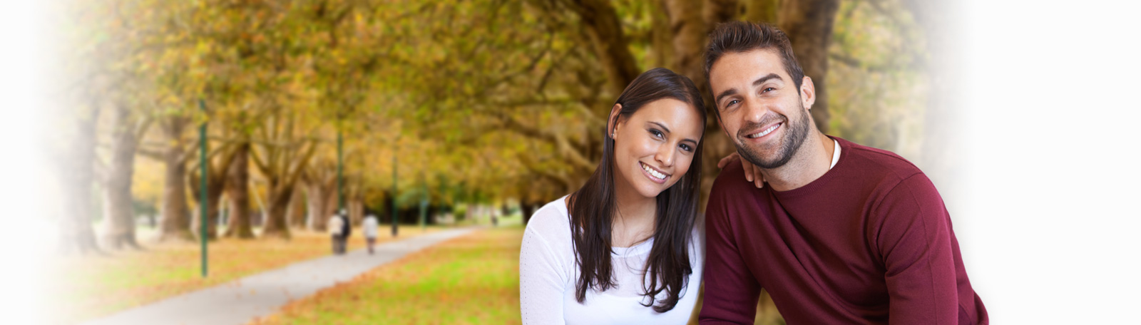 Couple in Hagley park in Christchurch