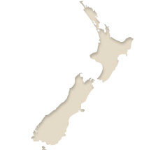 map of New Zealand