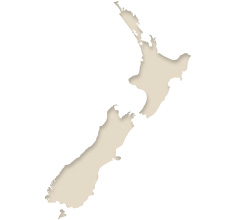 map of New Zealand