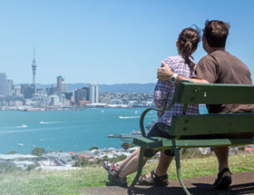 Couple in Auckland city
