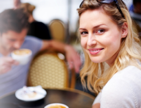 couple on a coffee date