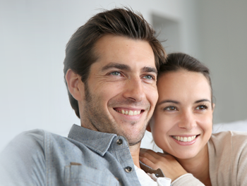 Couple watching TV